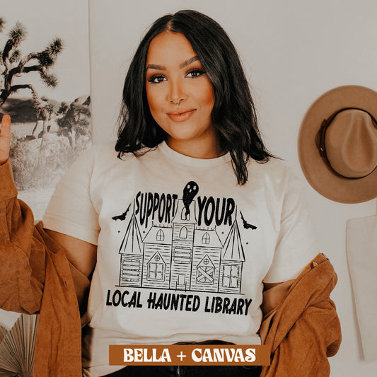 Support Your Local Haunted Library Shirt
