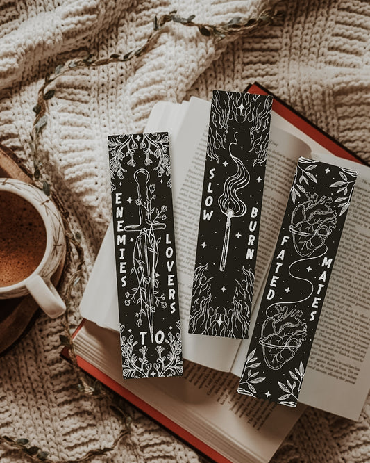 Bookish Trope Bookmarks - Dark