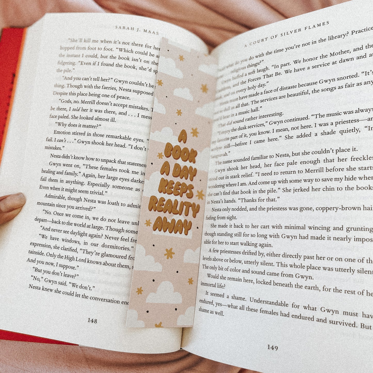 A Book A Day Keeps Reality Away Bookmark